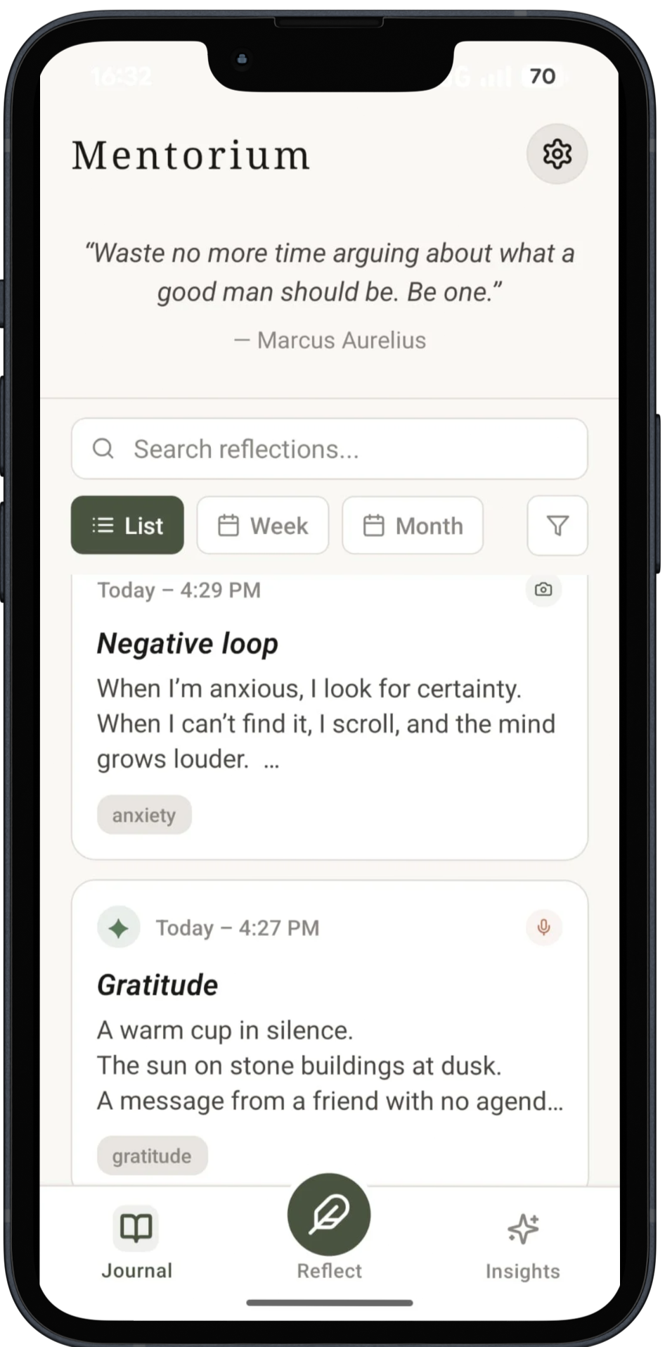 Un lugar sereno para escribir